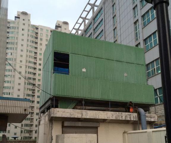 安裝在洛陽市水務(wù)集團的500X2玻璃鋼冷卻塔